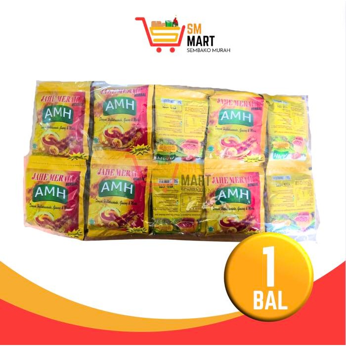 

New [PAKET 1 BAL] JAHE MERAH AMH 1 BAL ISI 50 SASET SACHET MURAH