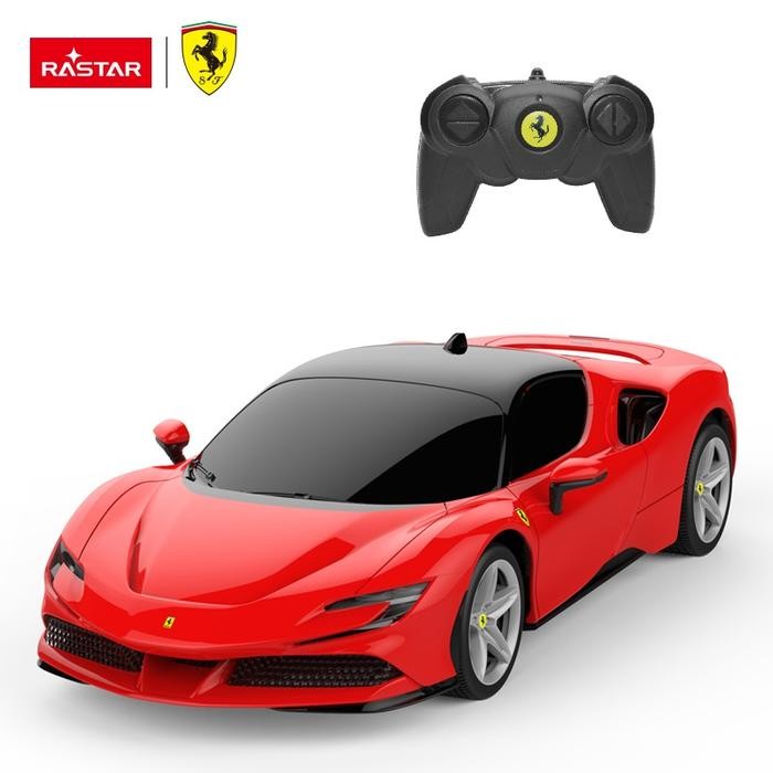 Stok Baru RASTAR RC Ferrari SF90 Stradale 2.4Ghz 1/24 Scale