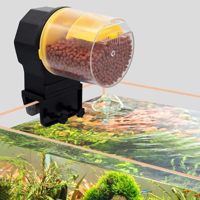 Dispenser Makanan Ikan Otomatis Aquarium / Tempat Pakan Ikan Aquarium