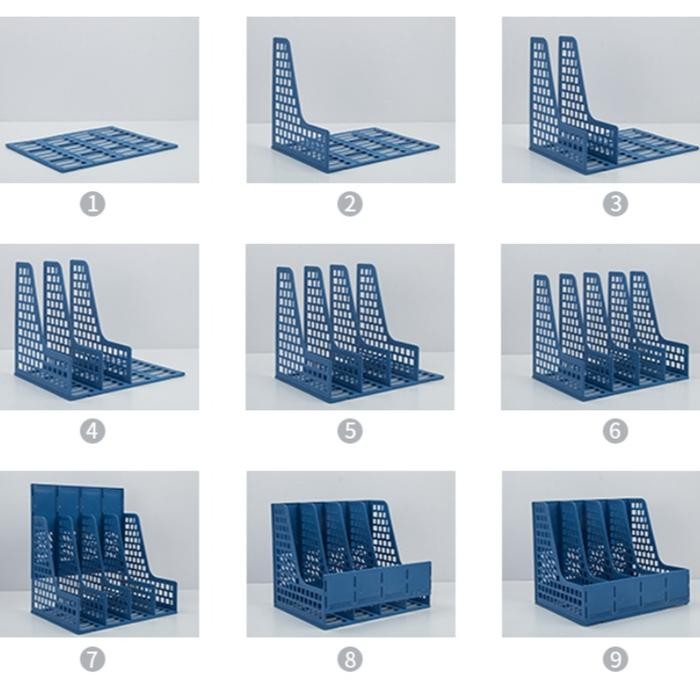 

OJ Deli Rak Buku / Box File Sekat Tahan Lama desk Kantor Penyimpanan