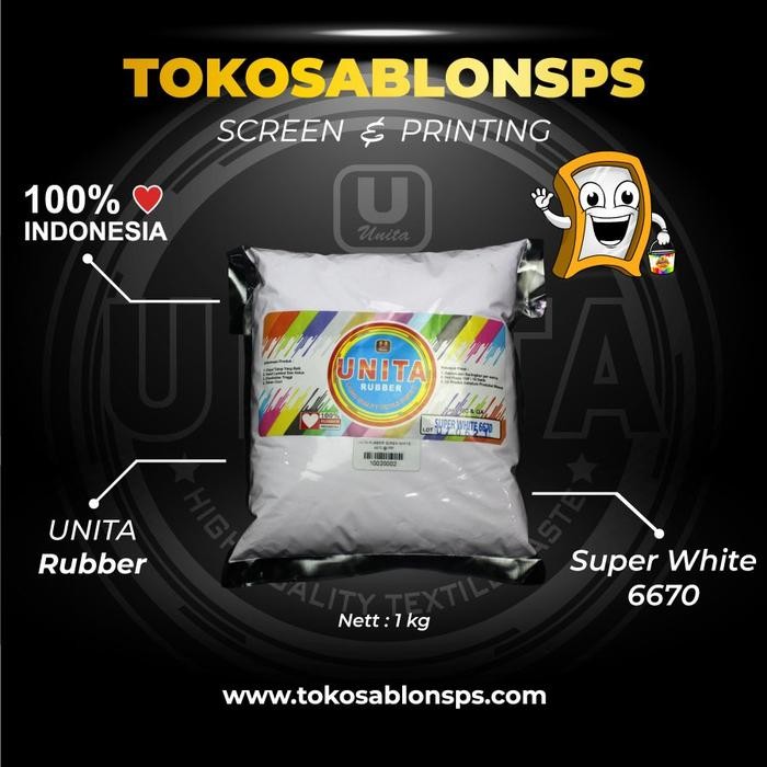 

OJ Tinta sablon unita rubber super white 6670