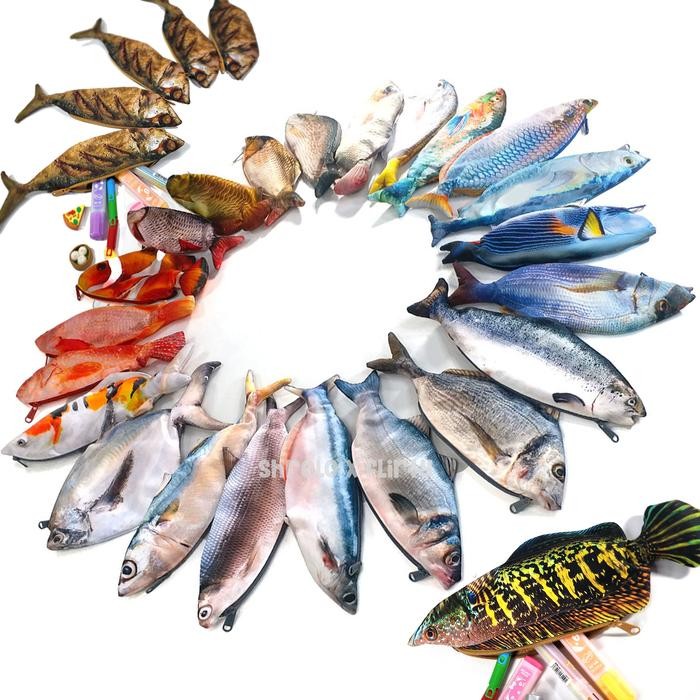 

New Pouch Ikan Tempat Pensil Unik Bentuk Fish Untuk Alat Tulis Kado Gift Bisa Untuk Inner Pouch Tas
