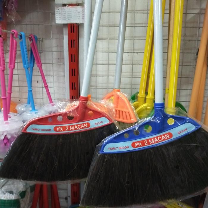 RJ SAPU KIPAS // SAPU LANTAI - 2 MACAN BESAR//FAMILY BROOM