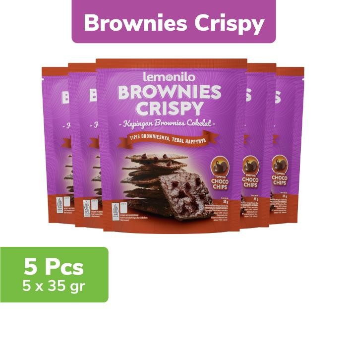 

Stok Baru 5 Pcs Lemonilo Brownies Crispy Chocochips 35g - FS