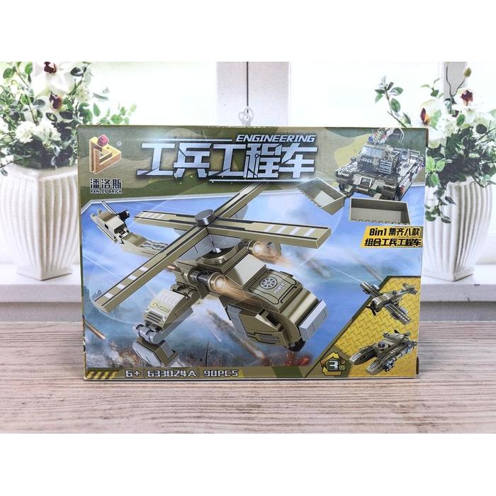 Pilihan- Lego Engineering 633024A Helikopter Brick Pesawat Helicopter Miniatur