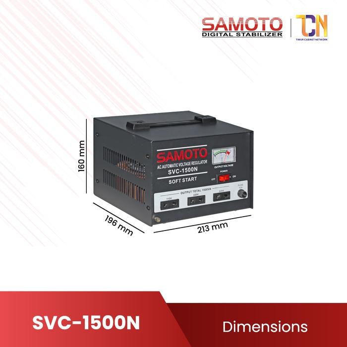 Paling Murah Stabilizer Servomotor 1500N 1500Va Pc Komputer Elektronik Auto Volt Terlariss 