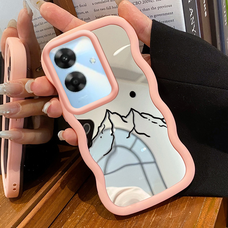 Casing Untuk Realme Note 60 Note 60X Case Casing melukis Tarzan Pola HP Cesing Macaron Kasing Mirror