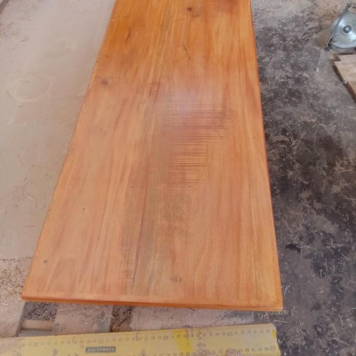 papan ambalan rak dinding Lebar 20 cm tebal 1,8 cm kayu mahoni halus