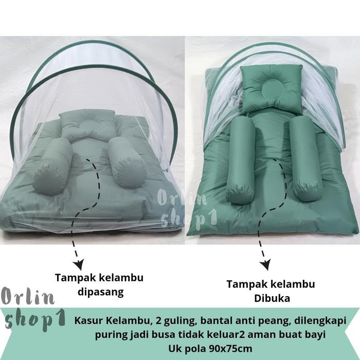 Dialogue Baby - Kasur Bayi Bantal Guling Lipat Kelambu / Kasur Bayi Kelambu