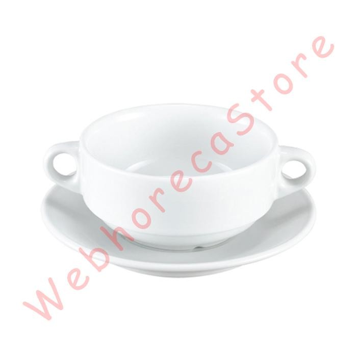 Zen Zuppa Soup Cup Consomme 250ml/ Cangkir Sop - Cup Saucer