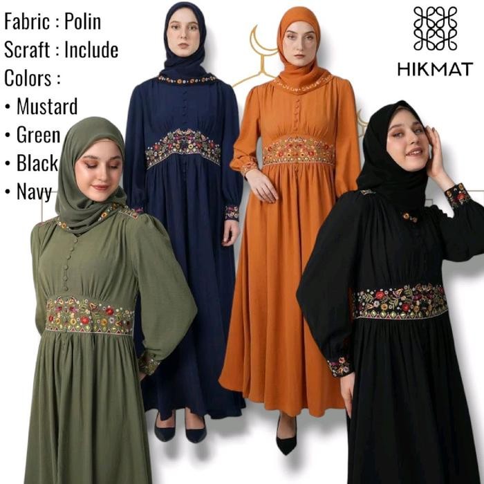 Abaya Hikmat Fashion Original A1218 / Dress