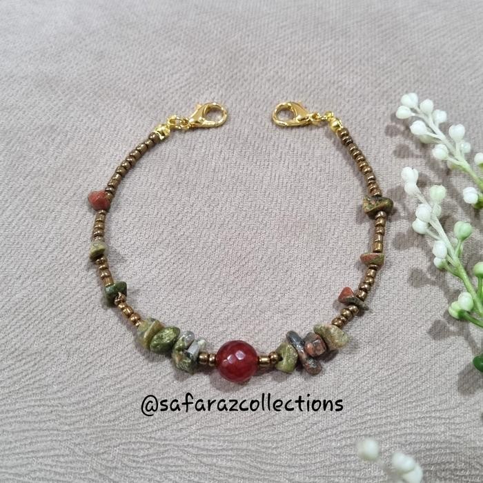 Konektor Hijab Batu Pecah Batu Alam Manik Pasir