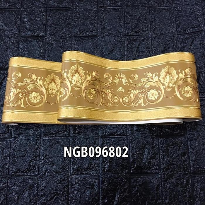 WALLPAPER BORDER LIST KLASIK GOLD MEWAH MERAH COKLAT HIJAU