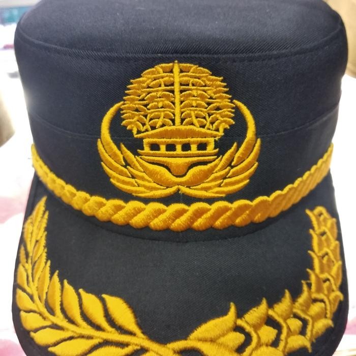 Topi komando korpri hitam gol 3