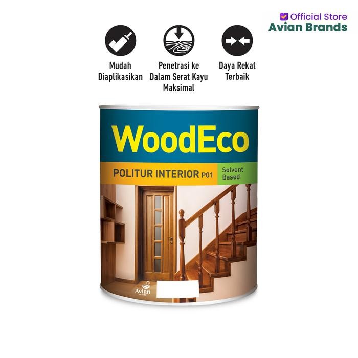 Wood-Eco Woodstain Politur Interior P01 - 1 L