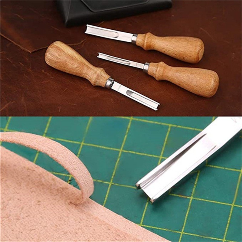 Leather Edge Skiving Beveler Tool Wide Mouth Leathercraft Edge Skiving Beveler Leather Edge Trimmer 