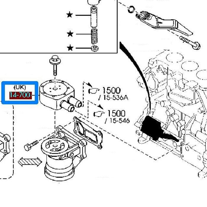 Oil Cooler Mazda 6 GH Series 2007 2010
