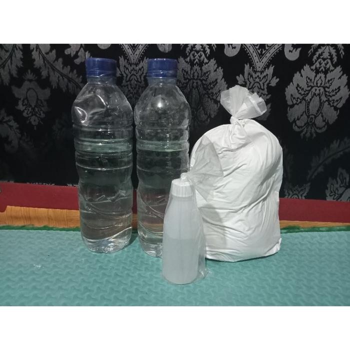 paket resin bening katalis talk powder penambal Nat marmer granit