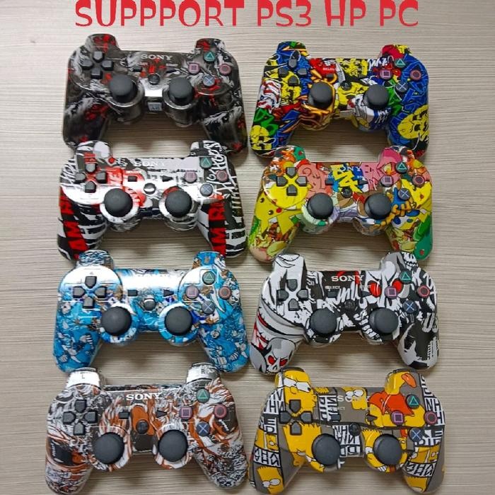 STIK PS3 WIRELESS OP CORAK STIK PS3 WIRELESS ORIGINAL PABRIK MOTIF