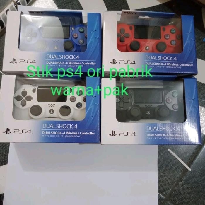 Terlaris STICK PS4 OP WARNA PLUS PAK / STIK PS4 ORI PABRIK WARNA SALE
