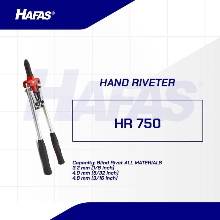 Mantab Hand Riveter, Tang Rivet Src Hr-750 Terlariss 