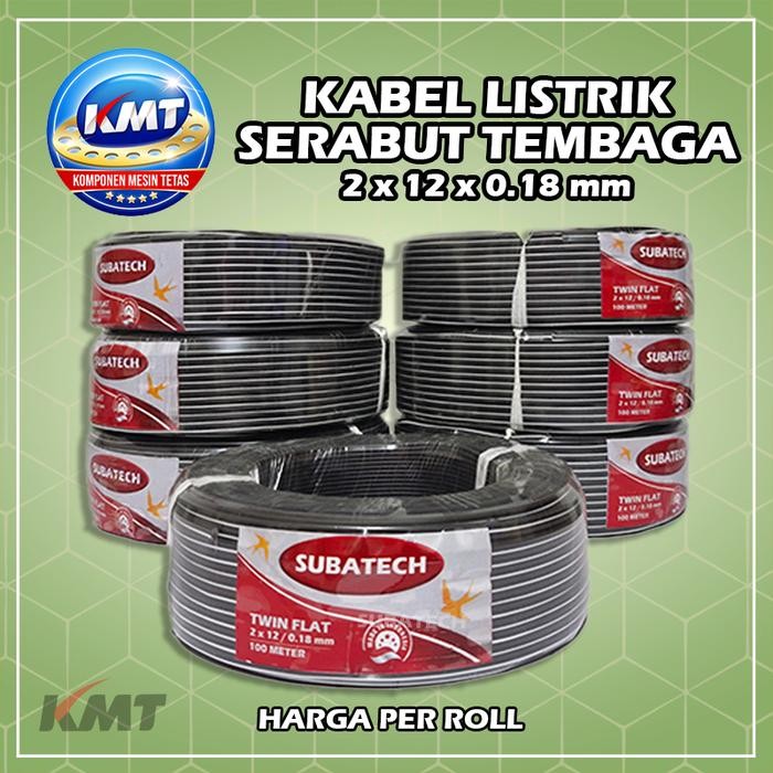 Kabel Listrik Ganda Serabut Isi-100Meter/1 Roll