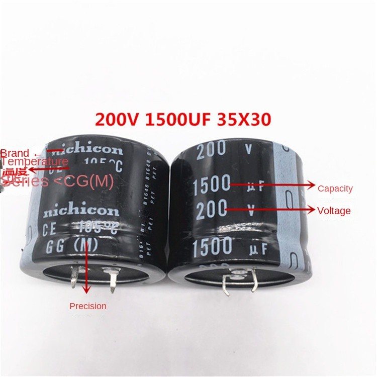 (1PCS) 1500UF 200V 35 * 30 NIPPON ELECTROLYTIC CAPACITOR 200V1500UF 35X30 105 DEGREES