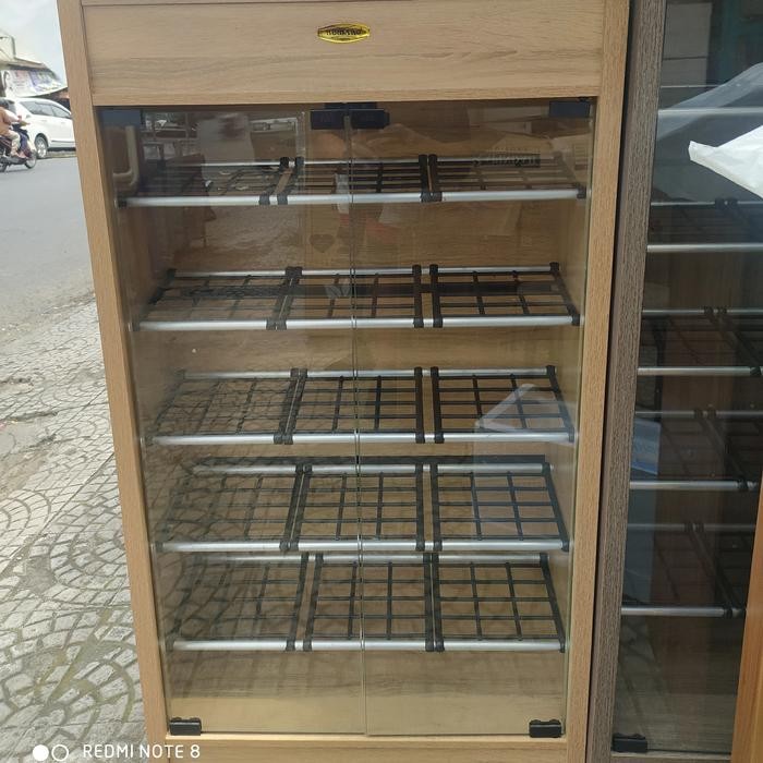 ASLI Lemari Sepatu Serat Kayu READY STOCK