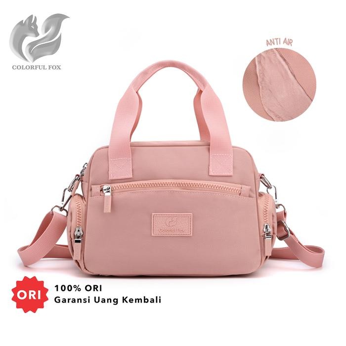 TAS SELEMPANG WANITA ANTI AIR COLORFUL FOX 0433