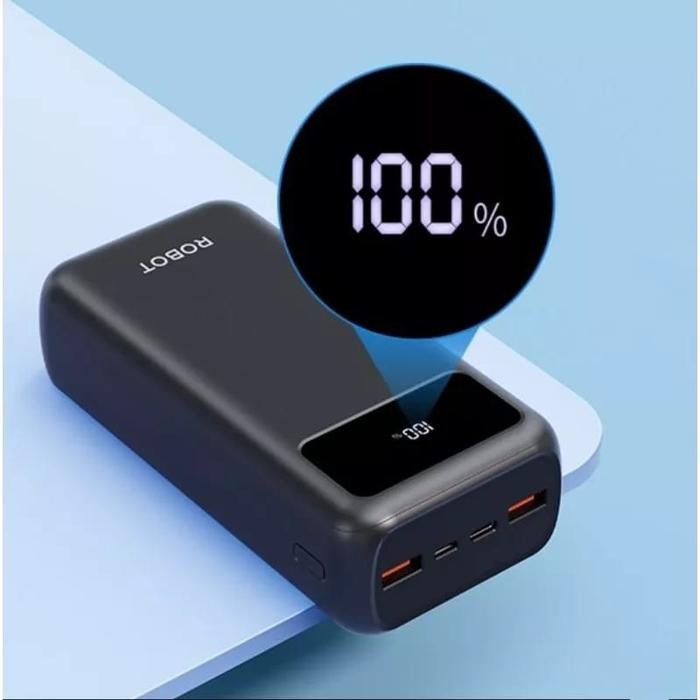 lr4u- Robot Rt32 Powerbank 30000Mah Quick Charger Pd Original Real Capacity