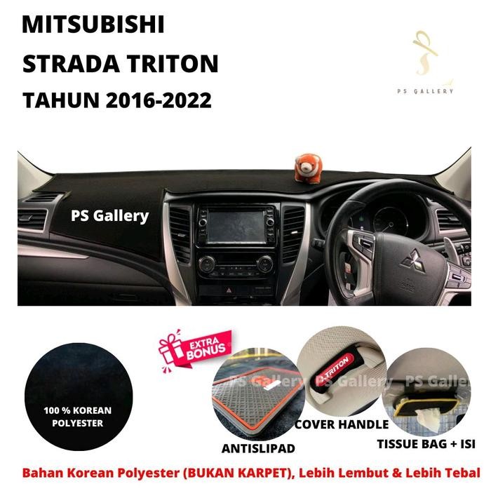 Alas Dasbor Mobil Strada Triton Tahun 2016-2022 Aksesoris Cover Dashboard Premium