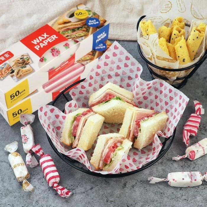 7icc- Wax Paper / Kertas Anti Minyak / Burger Paper / Sandwich Paper