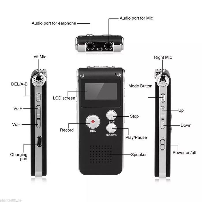 DIGITAL VOICE RECORDER 8GB