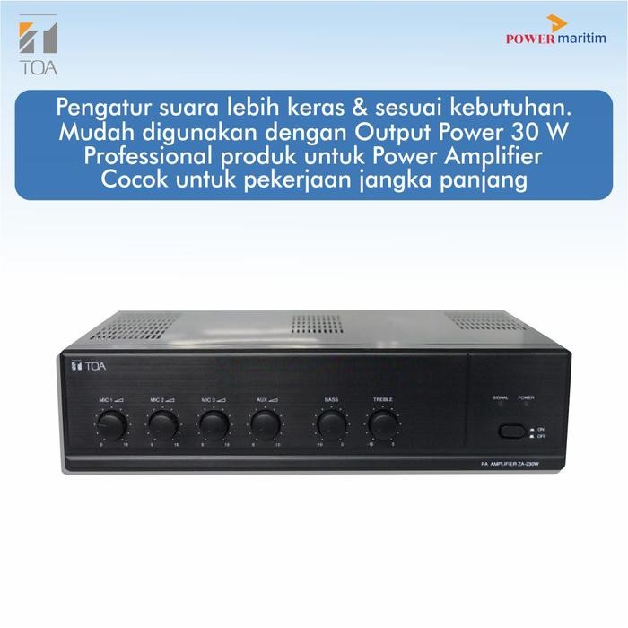 Penguat Suara Amplifier Merk Toa ZA-230 PA Ampli 220v 30w Original Toa