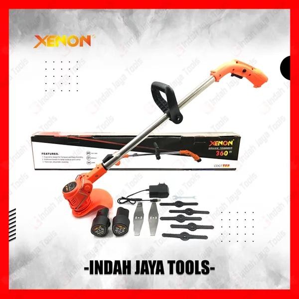 XENON CDGT360 Cordless Grass Trimmer - Mesin Rumput Baterai Cas