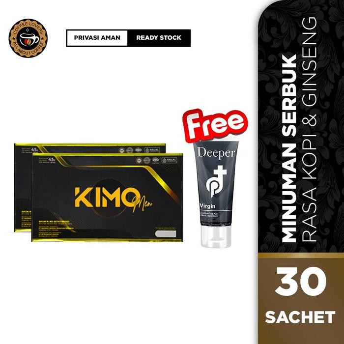 PROMO !! KIMO Ginseng Original - Kimo Men Minuman Serbuk Kopi Ginseng Penambah Stamina Pria BPOM