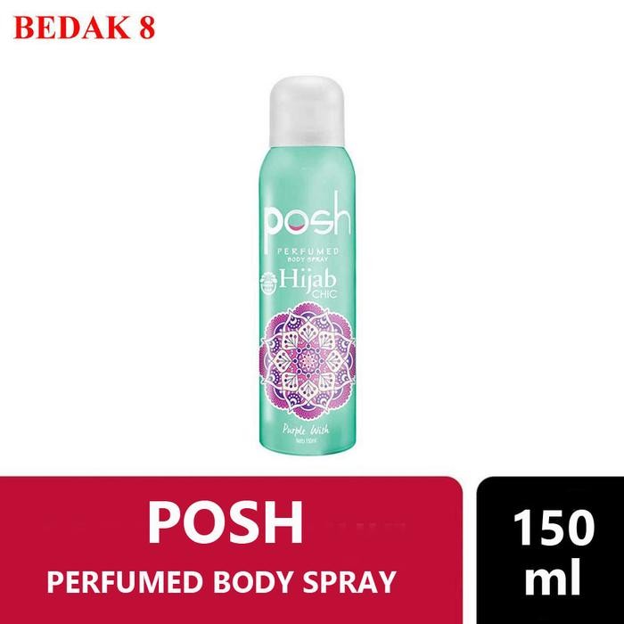 ZiZa- Posh Perfume Body Spray Hijab 150 Ml/ Deodorant Posh Hijab