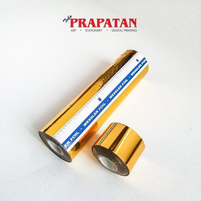 ktw6- Foil Emas Roll ( Prada Emas / Gold Prada) Kecil