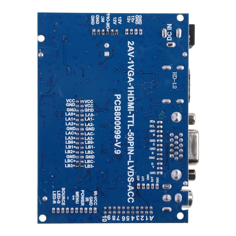 Driver Board LCD Display 50Pin Universal TTL LVDS Controller Board HDMI-compatible 1.2 VGA 2AV for A