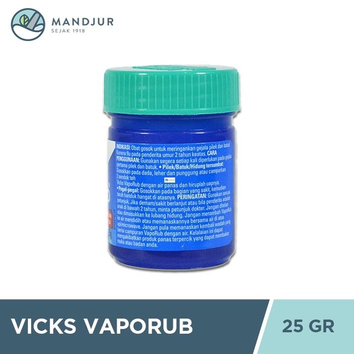 db0d- Vicks Vaporub 25 Gr - Obat Oles Pereda Batuk Dan Pilek