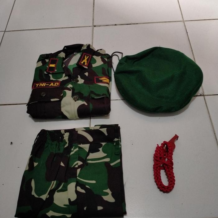 BAJU SERAGAM TENTARA ANAK BAJU LORENG ANAK SETELAN TENTARA ANAK