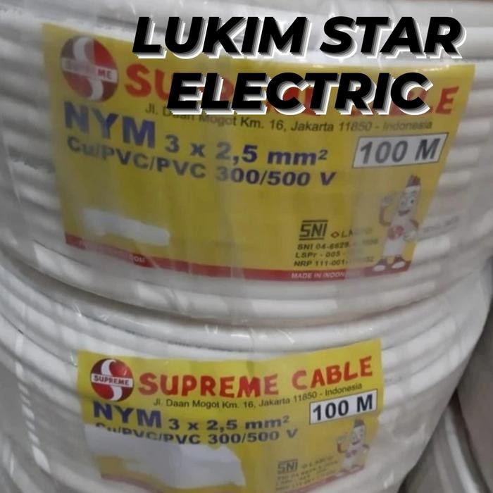 Stok Baru Kabel Supreme 3x2,5MM/NYM 3X2,5mm Supreme Meteran NYM SUPREME 3X2,5MM