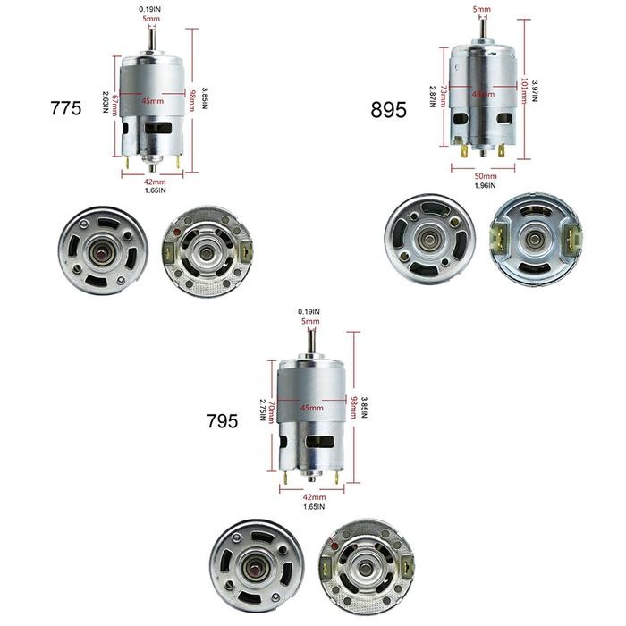 DINAMO MOTOR DC 775 795 895 12V / LISTRIK HIGH TORSI SPEED MESIN POWER