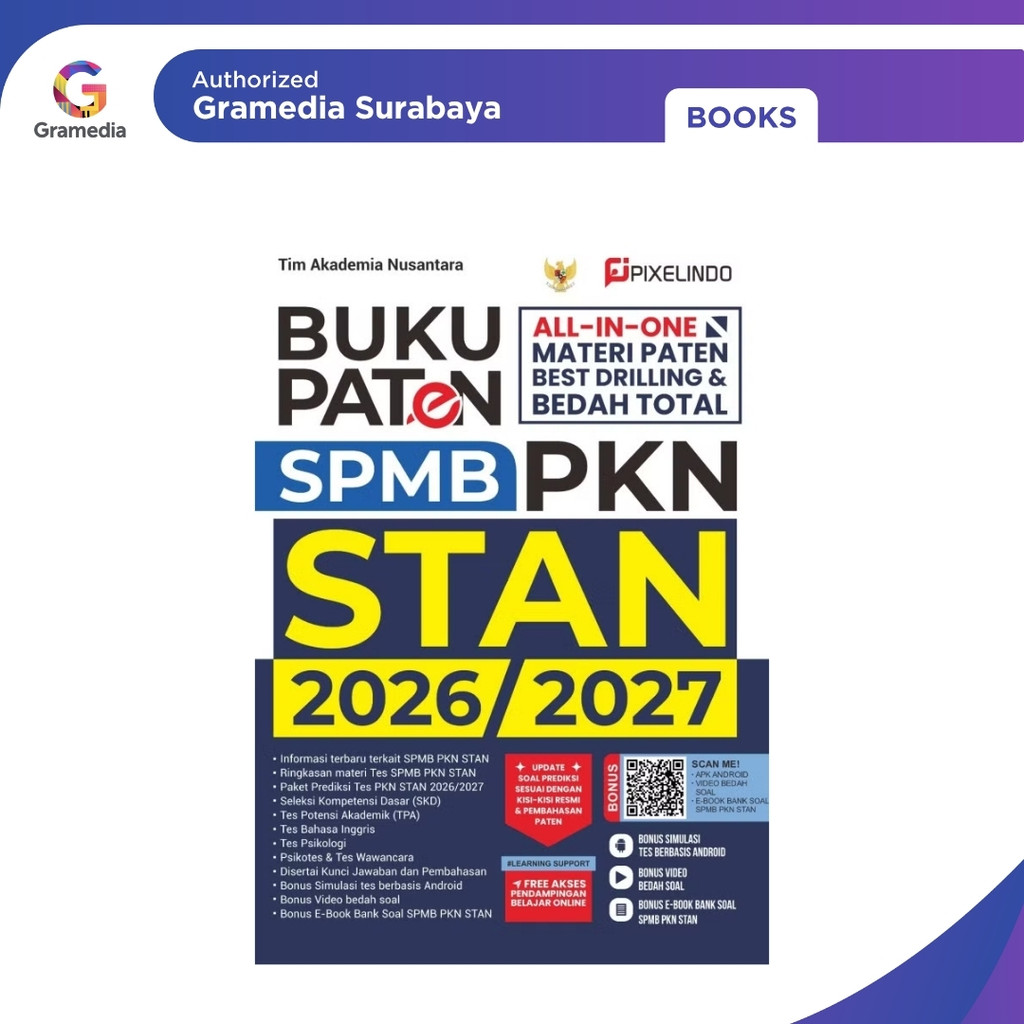 Gramedia Surabaya - BUKU PATEN SPMB PKN STAN 2026/2027