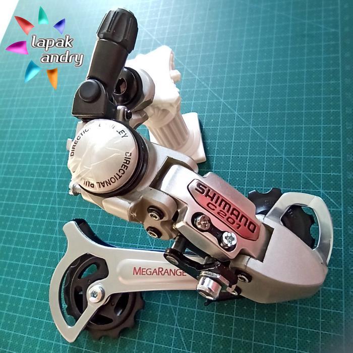 Rd Rear Derailleur Shimano 8 Speed C201 Megarange Via Singapore Original Vintage Nos Operan Gigi