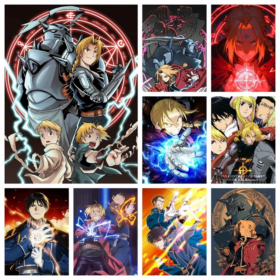 Fullmetal Alchemist Janpan Anime Diamond Painting Kit 5D Diy Diamond Embroidery Stitch Handmade Art