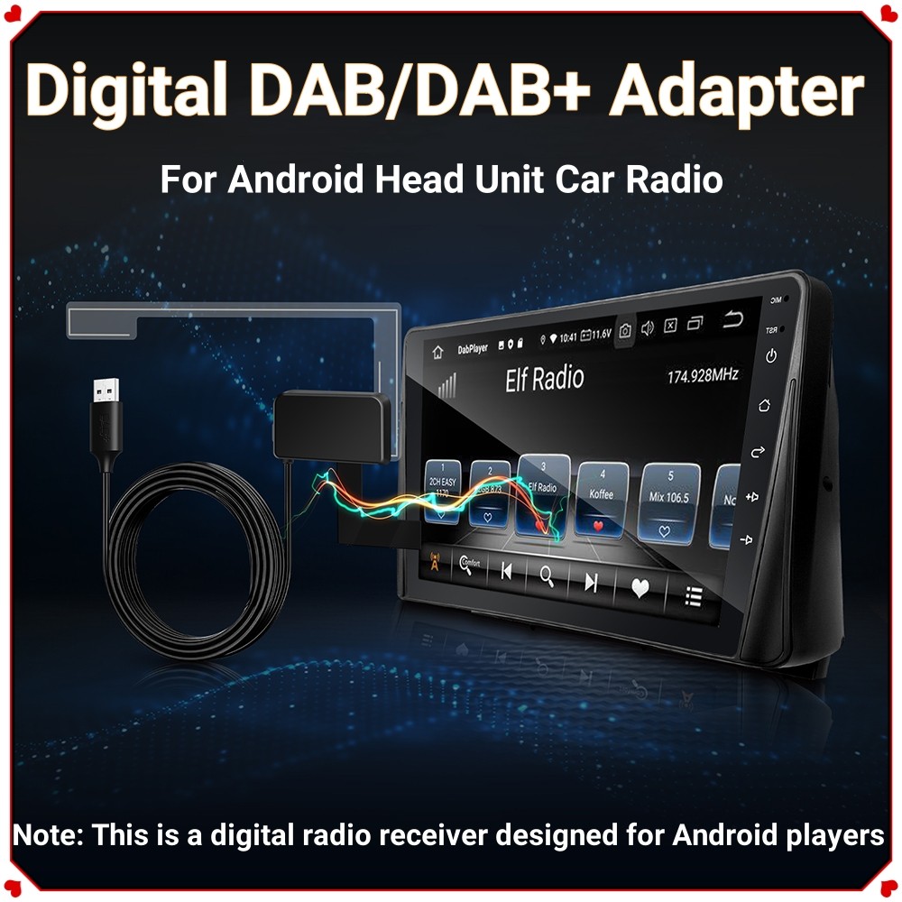 Car USB Android DAB+ Car Radio Adapter Digital Tuner Audio Receiver Antenna For Android Car Stereo