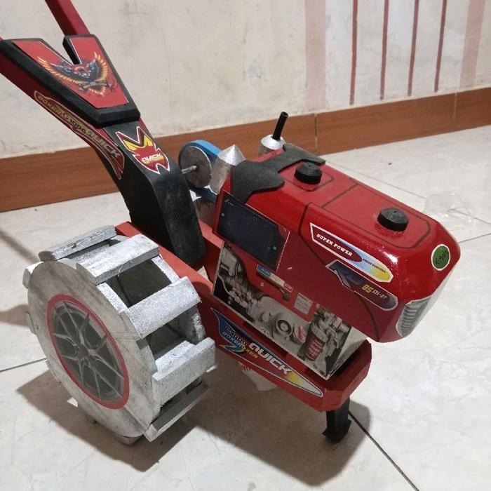 Mainan Anak Miniatur Traktor Bajak Sawah,Traktor Oleng,Edukasi Kayu Pasti Promo
