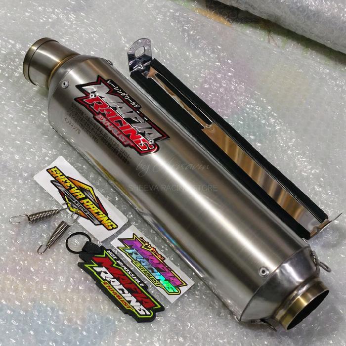 Slincer Knalpot Racing Mafia Racing Type Oval Cleo Panjang 30Cm Inlet 50Mm