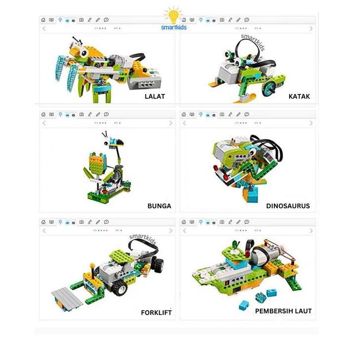 Wedo Coding Robot Brick Block Mainan Edukasi Anak Pc Tablet Kompatibel Stem Programming Build Code